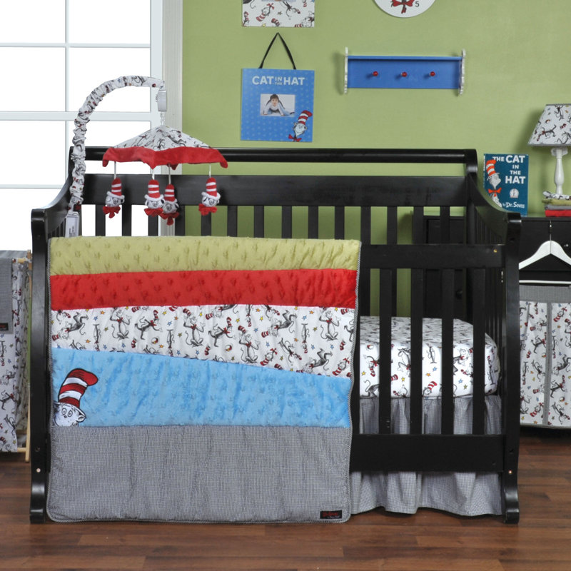 Trend Lab Dr. Seuss Cat in the Hat 3 Piece Crib Bedding Set Wayfair